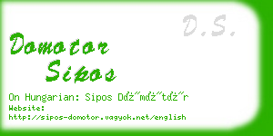 domotor sipos business card